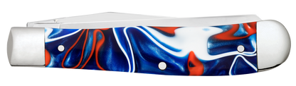 W.R. Case XX Knives Trapper Harley-Davidson Patriotic Kirinite 52282 Stainless Pocket Knife