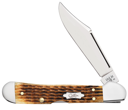 Case XX™ Knives Mini Copperlock Jigged Antique Bone 52849 Stainless Pocket Knife