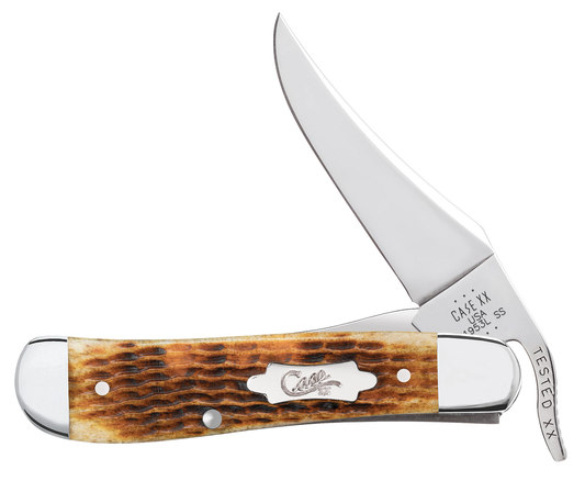 Case XX™ Knives Russlock Rogers Jigged Antique Bone 52850 Stainless Pocket Knife