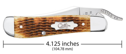 Case XX™ Knives Russlock Rogers Jigged Antique Bone 52850 Stainless Pocket Knife