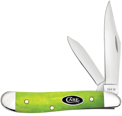 Case XX™ Knives Peanut Smooth Green Apple Bone 53033 Stainless Pocket Knife