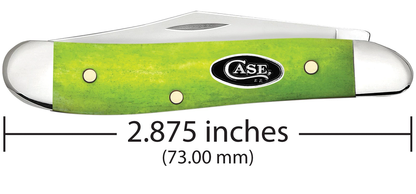 Case XX™ Knives Peanut Smooth Green Apple Bone 53033 Stainless Pocket Knife