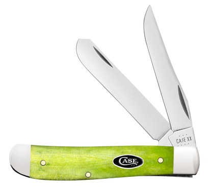 Case XX™ Knives Mini Trapper Smooth Green Apple Bone 53034 Stainless Pocket Knife