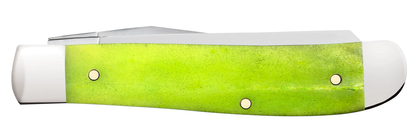 Case XX™ Knives Mini Trapper Smooth Green Apple Bone 53034 Stainless Pocket Knife