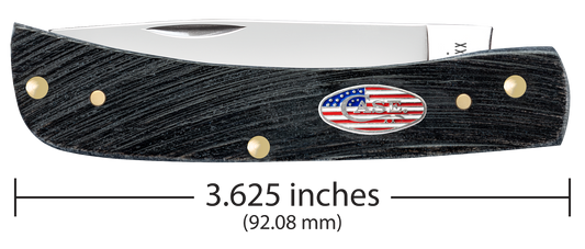 W.R. Case XX Knives Sodbuster Jr Stars & Stripes Gray Bone 53062 Stainless Pocket Knife