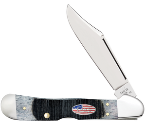 W.R. Case XX Knives Copperlock Stars & Stripes Gray Bone 53063 Stainless Pocket Knife