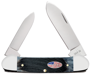 W.R. Case XX Knives Canoe Stars & Stripes Gray Bone 53065 Stainless Pocket Knife