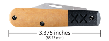 W.R. Case XX Knives Barlow XR Crossroads Tan Richlite S35VN Steel 53160 Pocket Knife