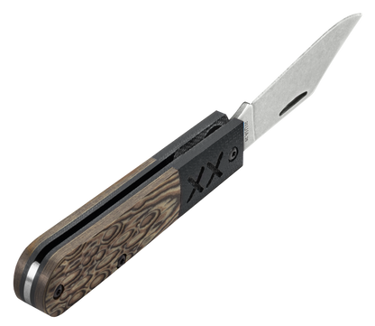 W.R. Case XX Knives Barlow XR Crossroads Jigged Luna Richlite S35VN Steel 53165 Pocket Knife