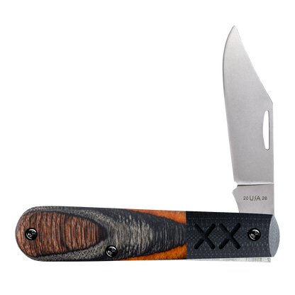 W.R. Case XX Knives Barlow XR Crossroads Ember Glow DymaLux Wood S35VN Steel 53166 Pocket Knife