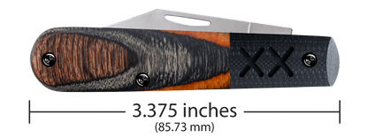 W.R. Case XX Knives Barlow XR Crossroads Ember Glow DymaLux Wood S35VN Steel 53166 Pocket Knife