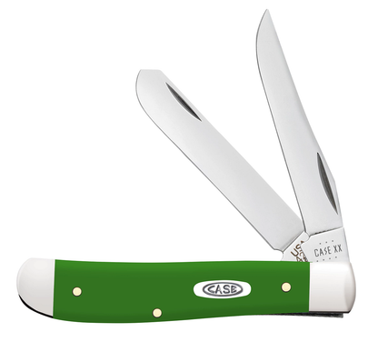 W.R. Case XX Knives Green Synthetic Mini Trapper Stainless 53391 Pocket Knife