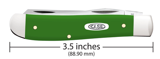 W.R. Case XX Knives Green Synthetic Mini Trapper Stainless 53391 Pocket Knife