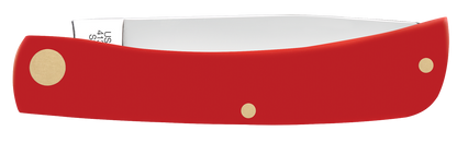 W.R. Case XX Knives Sod Buster Jr Marlin Logo Red Synthetic 53540 Stainless