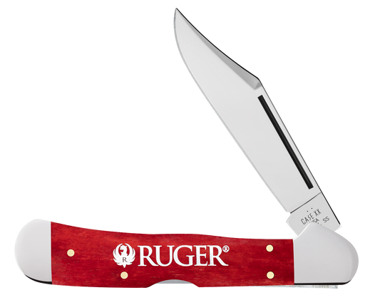 W.R. Case XX Knives Copperlock Ruger Old Red Bone 53543 Stainless Pocket Knife