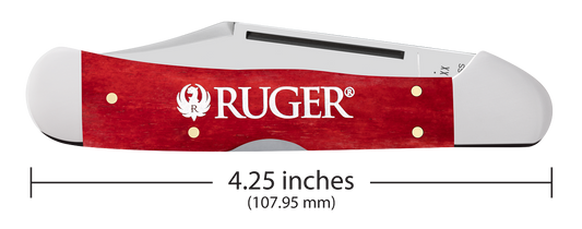 W.R. Case XX Knives Copperlock Ruger Old Red Bone 53543 Stainless Pocket Knife