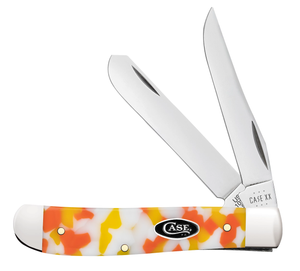 W.R. Case XX Knives Mini Trapper 53751 Candy Corn Kirinite Stainless Steel Pocket Knife