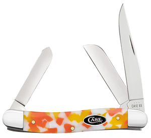 W.R. Case XX Knives Medium Stockman 53753 Candy Corn Kirinite Stainless Steel Pocket Knife