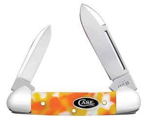W.R. Case XX Knives Baby Butterbean 53755 Candy Corn Kirinite Stainless Steel Pocket Knife
