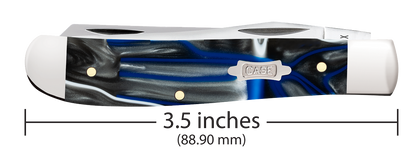 W.R. Case XX Knives Mini Trapper Pacific Tides Kirinite 53811 Stainless Pocket Knife