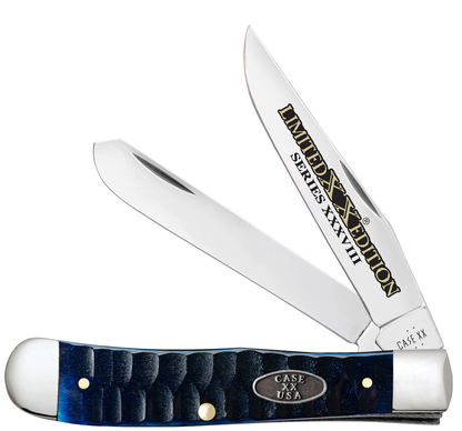 W.R. Case XX Knives Trapper Limited Edition Gator Jig Ocean Blue Bone 53980 Stainless Pocket Knife
