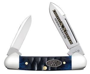 W.R. Case XX Knives Butterbean Limited Edition Gator Jig Ocean Blue Bone 53982 Stainless Pocket Knife