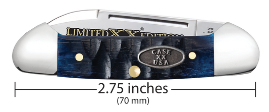W.R. Case XX Knives Butterbean Limited Edition Gator Jig Ocean Blue Bone 53982 Stainless Pocket Knife