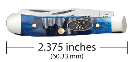 W.R. Case XX Knives Tiny Trapper Limited Edition Gator Jig Ocean Blue Bone 53984 Stainless Pocket Knife