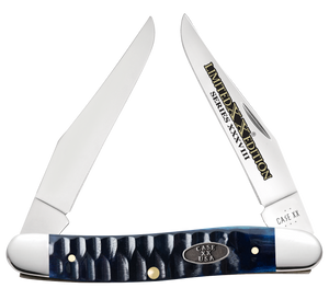 W.R. Case XX Knives Muskrat Limited Edition Gator Jig Ocean Blue Bone 53985 Stainless Pocket Knife