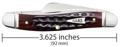 W.R. Case XX Knives Medium Stockman Pocket Knife Worn 30th Mahogany Bone 55232 Stainless Pocket Knife