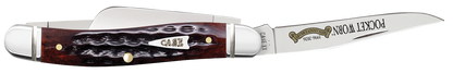 W.R. Case XX Knives Medium Stockman Pocket Knife Worn 30th Mahogany Bone 55232 Stainless Pocket Knife