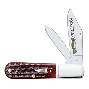 W.R. Case XX Knives Barlow Pocket Knife Worn 30th Mahogany Bone 55233 Stainless Pocket Knife