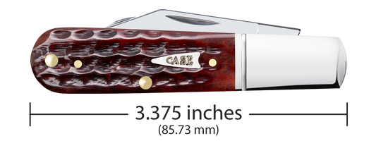 W.R. Case XX Knives Barlow Pocket Knife Worn 30th Mahogany Bone 55233 Stainless Pocket Knife