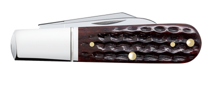 W.R. Case XX Knives Barlow Pocket Knife Worn 30th Mahogany Bone 55233 Stainless Pocket Knife
