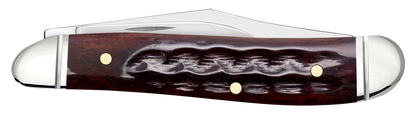 W.R. Case XX Knives Peanut Pocket Knife Worn 30th Mahogany Bone 55234 Stainless Pocket Knife