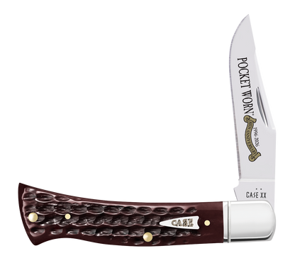 W.R. Case XX Knives Axe Handle Corn Cob Jig Mahogany Bone 55237 Stainless