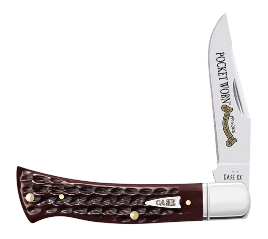 W.R. Case XX Knives Axe Handle Corn Cob Jig Mahogany Bone 55237 Stainless