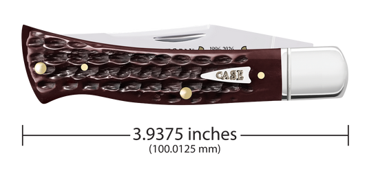 W.R. Case XX Knives Axe Handle Corn Cob Jig Mahogany Bone 55237 Stainless