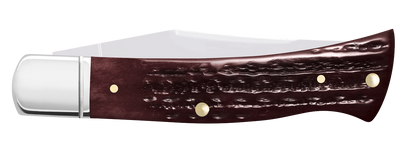 W.R. Case XX Knives Axe Handle Corn Cob Jig Mahogany Bone 55237 Stainless