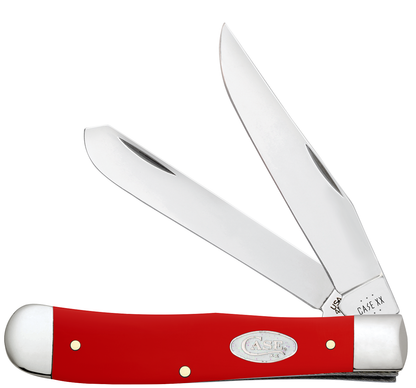 Case XX™ Knives Trapper 56980 White SparXX™ Knives Red Delrin Stainless Pocket Knife