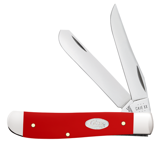 Case XX™ Knives Mini Trapper 56981 White SparXX™ Knives Red Delrin Stainless Pocket Knife