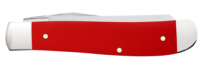 Case XX™ Knives Mini Trapper 56981 White SparXX™ Knives Red Delrin Stainless Pocket Knife