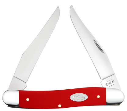 W.R. Case XX Knives Muskrat 56986 White SparXX Knives Red Delrin Stainless Steel Pocket Knife