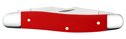W.R. Case XX Knives Muskrat 56986 White SparXX Knives Red Delrin Stainless Steel Pocket Knife