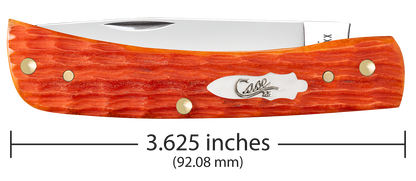 W.R. Case XX Knives Sodbuster Jr Crandall Jig Tequila Sunrise Bone 57533 Stainless Pocket Knife