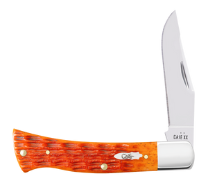 W.R. Case XX Knives Axe Handle Crandall Jig Tequila Sunrise Bone 57536 Stainless Pocket Knife