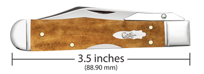 W.R. Case XX Knives Cheetah Cub Smooth Antique Bone 58214 Stainless Pocket Knife