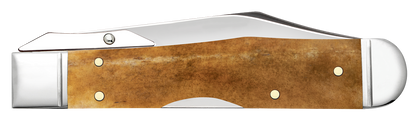 W.R. Case XX Knives Cheetah Cub Smooth Antique Bone 58214 Stainless Pocket Knife