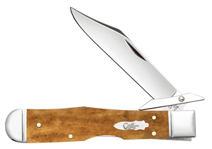 W.R. Case XX Knives Cheetah Cub Smooth Antique Bone 58214 Stainless Pocket Knife