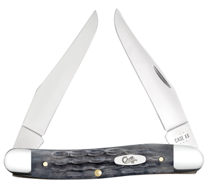 W.R. Case XX Knives Muskrat Pocket Knife Worn Gray Bone 58418 Carbon Steel Pocket Knife